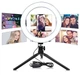 Кільцева лампа Ring Fill Light QX-200 20 см, LED світло для фото і відео, компактна модель чорного кольору - зображення 7