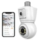 WIFI камера в патрон Е-27 (8MP) 2 объектива, PTZ, Е-19 - изображение 1