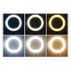 Лампа кольцевая для съемки Ring Light LJJ-22 56 см 480 LED диодов с пультом и адаптером Touch Switch черная - изображение 7