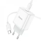 Зарядное устройство для телефона Hoco C104A 20W с кабелем Type-C to Lightning быстрая зарядка белый - изображение 6