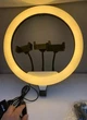 Лампа кольцевая для фото и видео Ring Fill Light QX-360, 36 см, LED, черная, с тремя держателями для смартфона - изображение 4