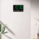 Электронный LED дисплей 3308 с термометром 23×16×3 см, настенный вариант от USB питания с функцией будильника - изображение 6