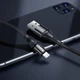 Кабель для заряджання та передачі даних HOCO X50 Lightning 2.4A 1 м для iPhone чорний - зображення 5