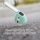 Амбушюры для наушников AirPods 1/2 силиконовые накладки сменные ушные вкладыши аксессуары бирюзовые - изображение 3