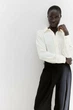 Блуза H&M 271220978_cream S Кремовый - изображение 2