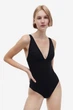 Купальник моделюючий H&M 271017357 46 Чорний - изображение 1