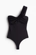 Боді H&M 271228879 S Чорний - изображение 4
