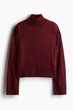 Джемпер H&M 271229911 L Бордовий - зображення 4