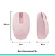 Mysz Logitech M196 Wireless Rose (910-007461) - obraz 8