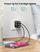 Ładowarka sieciowa Ugreen CD161 36W 2xUSB QC 3.0 Charger Black (6957303812165) - obraz 7