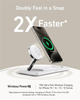 Bezprzewodowa ładowarka Anker MagGo Wireless Charging Station 15W 3-in-1 Pad White (194644157128) - obraz 3