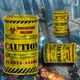 3D модель металлической бочки BauTech с радиоактивными отходами Желтый (1016-096-01) - изображение 3