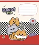 Комплект 5 шт учнівських зошитів Happy one. Зошит Школярик 12 арк. у косу лінію 3532 4820006472535 - зображення 5