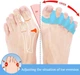 Силиконовый корректор разделитель пальцев ног Toe Relief комплект Blue - изображение 2