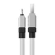 Кабель для зарядки та передачі даних USB to Lightning Baseus CoolPlay Series 2.4A, 1m (CAKW000402) Білий - зображення 3