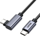 Kabel Unitek USB Type-C - USB Type-C 90­° Angled PD 100W 3 m Black (C14123BK-3M) - obraz 3