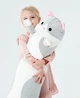 Мягкая плюшевая игрушка Кот Батон 150 см, детская длинная игрушка подушка, Серый - изображение 4