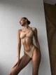 Комплект женского нижнего белья (топ + трусики) Ghazel 70A бежевый (217/D) - изображение 3
