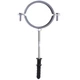 Хомут в сборе CR 2 1/2″ (70-80мм) с винтом-шурупом 8*100 и дюбелем в уп., серый - изображение 1