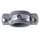 Хомут в сборе CR 3/4″ (25-30мм) с винтом-шурупом 8*80 и дюбелем в уп., серый - изображение 2