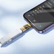 Адаптер перехідник HOCO ua36a — Type-C f to iphone m з індикатором LED золотистий - зображення 4