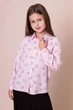 Блуза для дівчинки Mevis 5379 02 122 см рожевий, малюнок - зображення 3