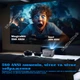 Проектор HY350 Pro 580ANSI Android 11 4K 1080P Wifi6 Голосове керування Allwinner H713 Електронний фокус BT 5.0 Домашній кінотеатр GREY - изображение 4