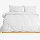 Комплект постільної білизни Mirson Сімейний 2x143x210 см 001 White Soft Touch of Satin (2200011275888) - зображення 5