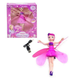 Літаюча лялька Flying Fairy HJ8088 казкова Фея зі світловими ефектами та датчиком руху Рожева - зображення 2