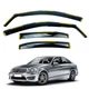 Дефлекторы окон (ветровики) для Mercedes C-CLASS (W204) 2008-2014 вставные (HAWK) - изображение 1