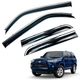 Дефлектори вікон (вітровики) для Toyota 4Runner 2009-2024 з нерж. хром полоскою (HAWK) - зображення 1