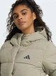 Пуховик зимний женский Adidas Helionic Climawarm JX3027 XS Светлый хаки (4068811671839) - изображение 4