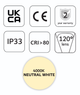 Profesjonalna tasma LED MW Lighting HQS 9.6 W/m 24V 120LED 4000K IP33 50m (5902135156940) - obraz 4