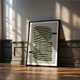 Постер Roomy "Striped Leaves" Белая рамка с антибликовым стеклом A4 (29.7x21 cm) - изображение 5