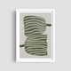 Постер Roomy "Striped Leaves" Белая рамка с антибликовым стеклом A4 (29.7x21 cm) - изображение 6