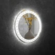 Зеркало Art-com безрамное круглое с орнаментом и Led-подсветкой 550 мм без сенсорной кнопки (без выключателя) (BRL 18 550) - изображение 5