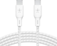 Kabel Belkin Braided USB Type-C – USB Type-C 100W 2 m White (CAB014BT2MWH) - obraz 2