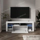 Тумба под телевизор с подсветкой 140 см, тумбочка под TV с led подсветкой современная от производителя Венге - изображение 2