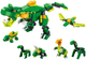 Klocki konstrukcyjne LeanToys Dinozaury 160 elementów 20963 (5905991035275) - obraz 3