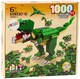 Klocki konstrukcyjne LeanToys Dinozaury 1000 elementów 18319 (5905991016748) - obraz 1