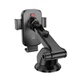 Автотримач для телефону HOCO H79 Vista push-type car holder (center console) Black Metal Gray (6942007647892) - зображення 3