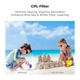 Набор магнитных фильтров K&F Concept UV+ CPL+ ND16&CPL+ ND32&CPL+ ND64&CPL+ ND256&CPL для DJI Osmo Pocket 3 (SKU.2149) - изображение 4