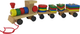 Дерев'яна іграшка Lean Toys Локомотив з 2 вагонами (5904204751285) - зображення 4