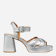 Sandaly damskie na slupku Geox D35RHB000Y2-C1007 38 24.7 cm Srebrne (8056206233430) (955555909400226) - Outlet - obraz 1
