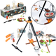 Zestaw do zabawy dla dzieci Lean Toys do biwakowania drewniany 45 elementów (5905991043881) - obraz 1
