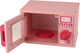 Zestaw kuchenny dla dzieci Lean Toys Mikrofalówka różowa + Jedzenie drewniany (5905323214514) - obraz 4