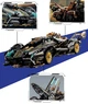 Конструктор суперкара на радиоуправлении Technic Velocity car 1:14 с подсветкой 1148 деталей черный - изображение 9