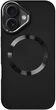 Чехол для iPhone 16 Fruct Metal Style Case with Magsafe Матовый Black - изображение 1