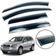 Дефлекторы окон (ветровики) для Volvo XC90 2003-2015 (на скотче) с нерж. хром полоской 4 шт. (HAWK) - изображение 1