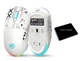 Мышь беспроводная, бесшумная HYSJ Т90 с аккумулятором и подсветкой 2,4G+Bluetooth White + килимок - изображение 1